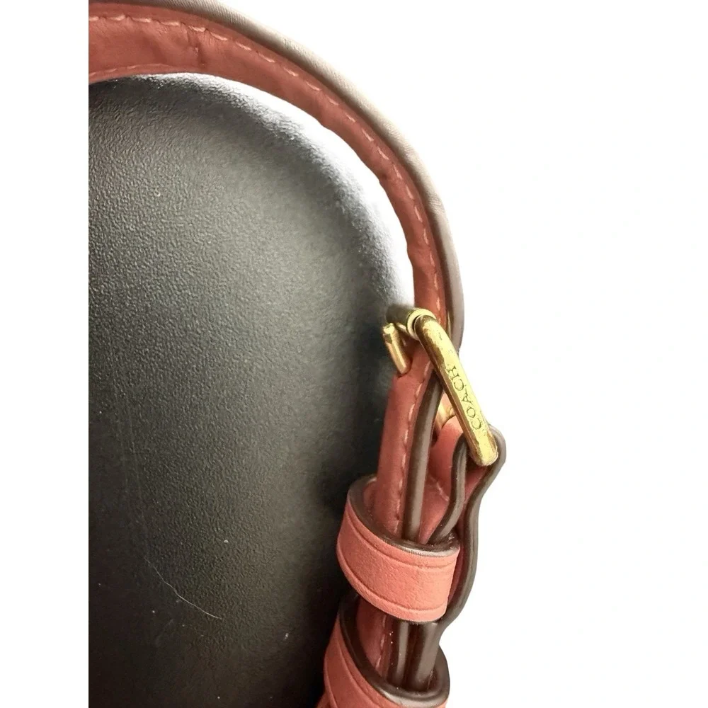 COACH Elle Hobo Pink Leather flower replacement strap